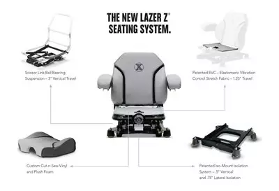 Lazer Z Mower Seating System Exmark